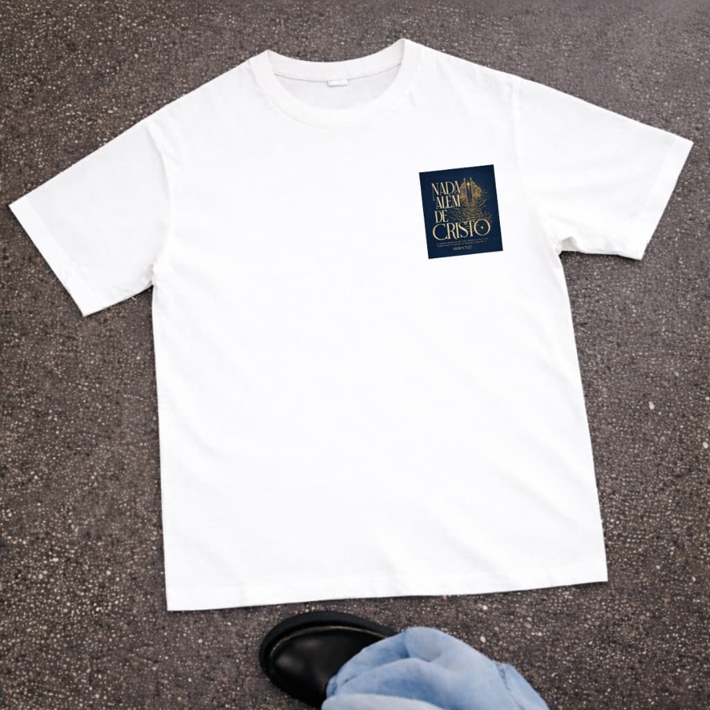 Camiseta Oversized Camisa Masculina Gospel Cristã Estampa Premium 100% Algodão Streetwear