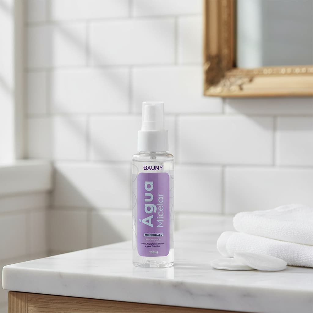1 Unidade Água Micelar Facial 100ml e Reduz a Oleosidade Hidratada BAUNY  Original