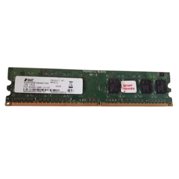 Memória RAM 1GB DDR2 800MHz PC2-6400 Smart Desktop