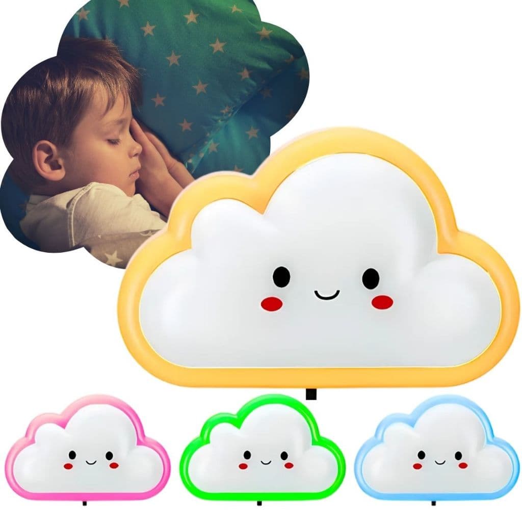 Abajur de Tomada Infantil Nuvem Bivolt Luz Led