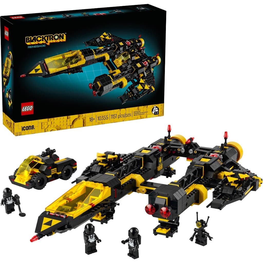 Lego Icons Espaço 10355 Blacktron Renegade - Classic Space - Pronta Entrega