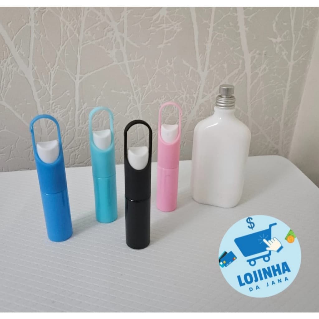 Frasco spray porta perfume 20ml com alça portátil
