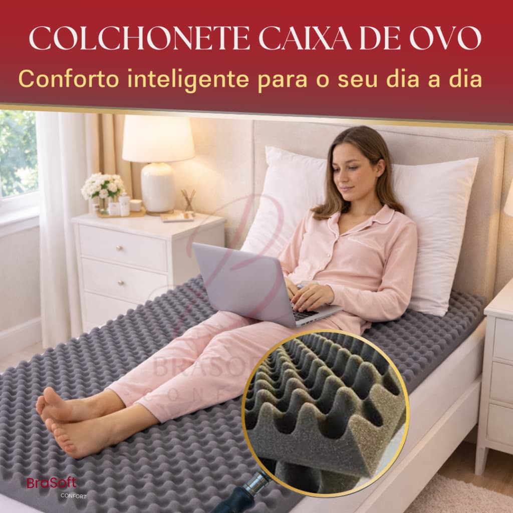Colchonete Caixa de Ovo Espuma Massageador | Relaxamento para seu corpo