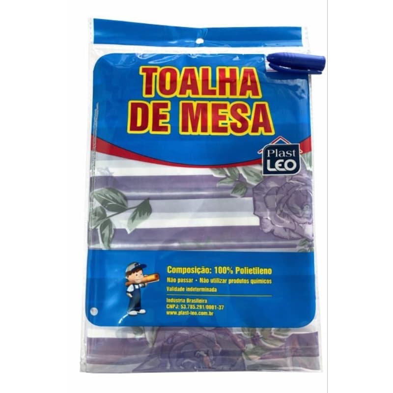 Toalha De Mesa Redonda 4 Lugares 1,35M x 1,35M Estampada