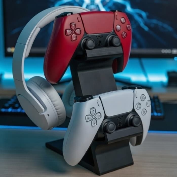 Melhor suporte de controle design moderno para Vídeo game PS4 PS5 Xbox Switch Headset