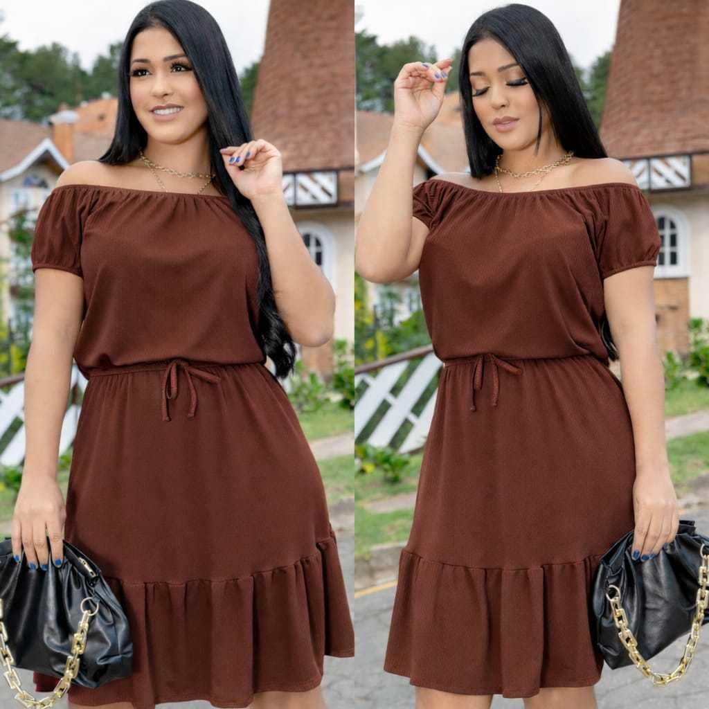 Vestido Feminino Moda elegante com Modelagem Versátil vestido sianinha charme