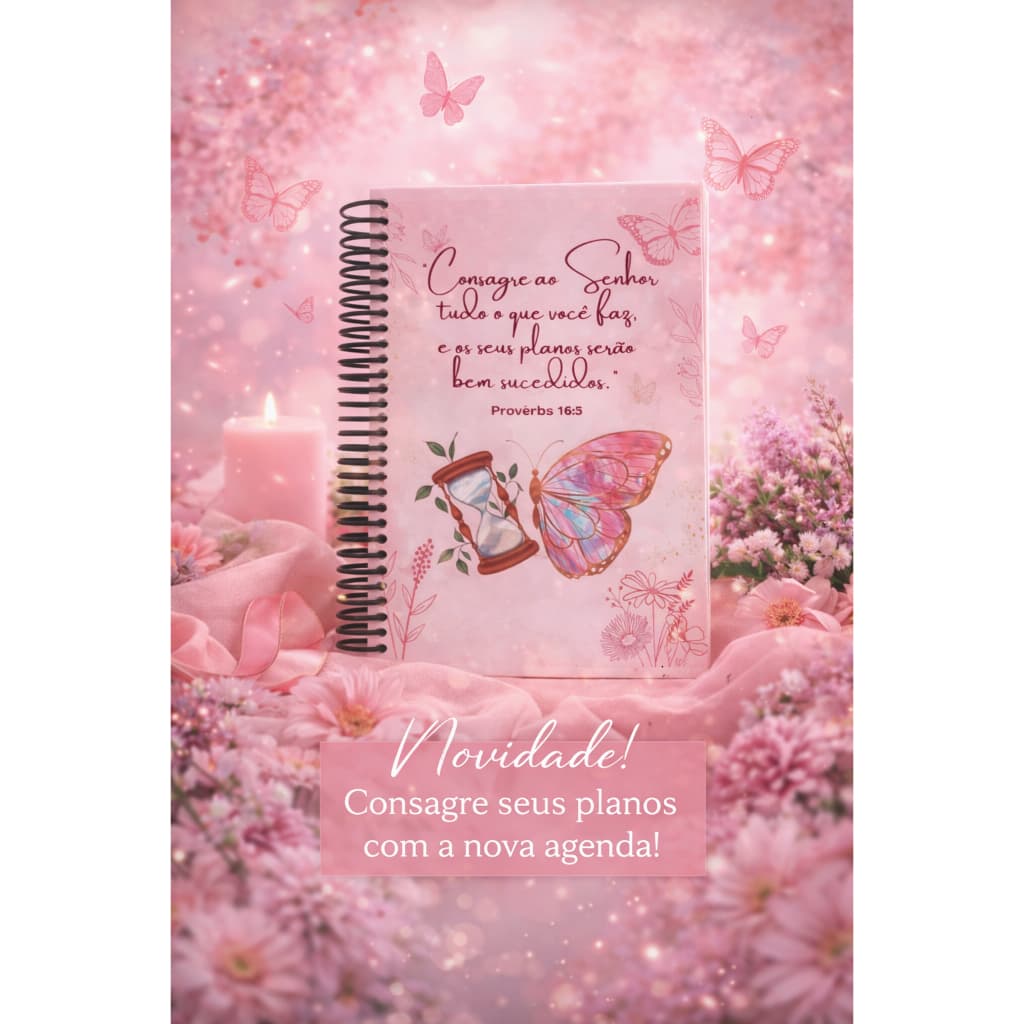 Agenda/Caderno Personalizado 2026 PRESENTE DIA DAS MÃES