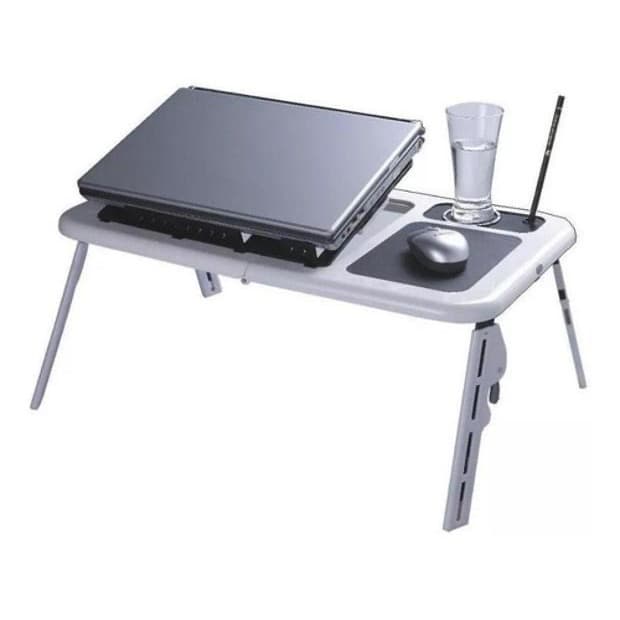 Mesa Dobrável Notebook Tablet 2 Cooler Mousepad Cabo Usb
