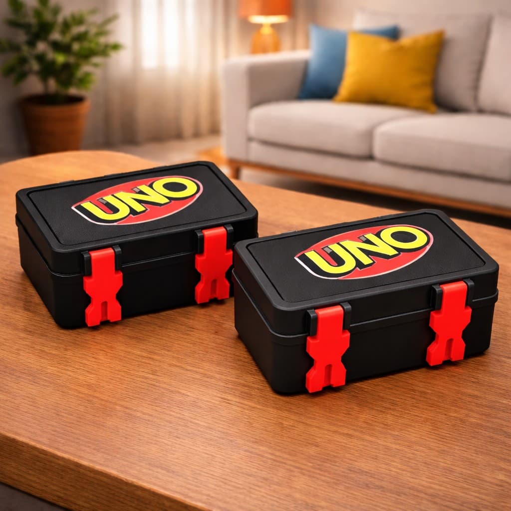 Deck Box Para Uno Case P/ Baralho Caixinha para Jogos Uno - Proteção Organizador - Caixa Box Uno