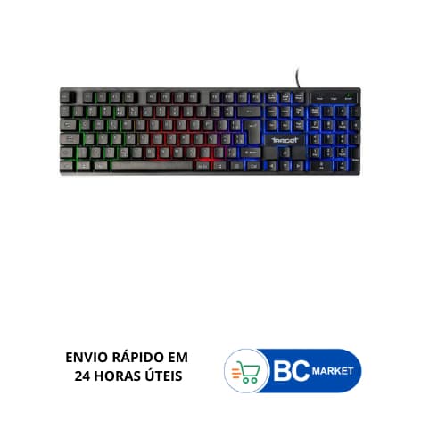 Teclado Gamer TGT M60 A2, Rainbow, ABNT2, Preto, TGT-M60A2-RBW01