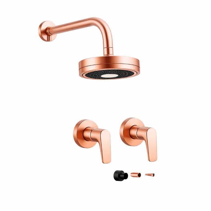 Chuveiro Autolimpante Rose Gold C/ Docol Rose Gold