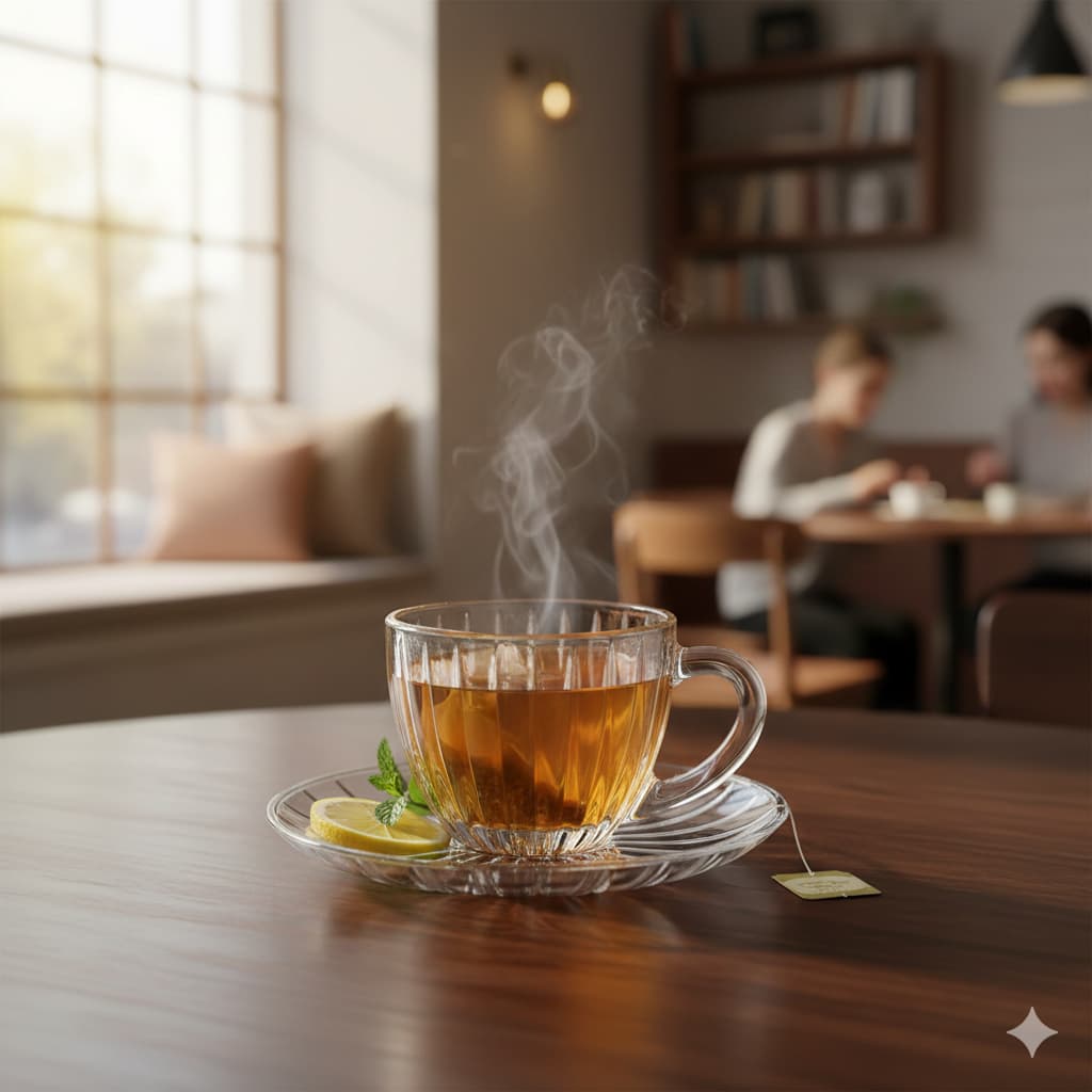 Xícara de Cristal Siena 90 ml - Jogo com 6 xícara de cafe cha