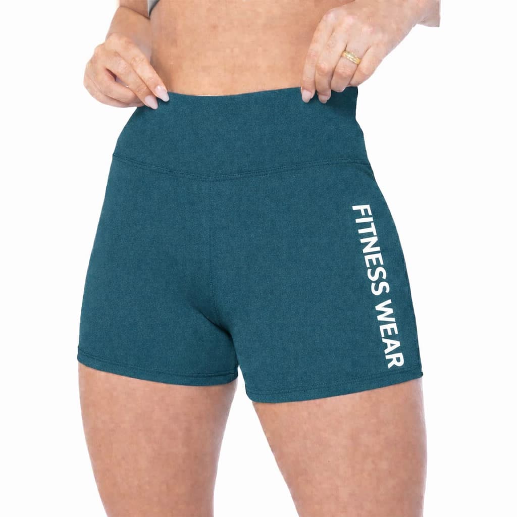 SHORT FEMININO fitness academia caminha esporte lazer suplex zero transparência