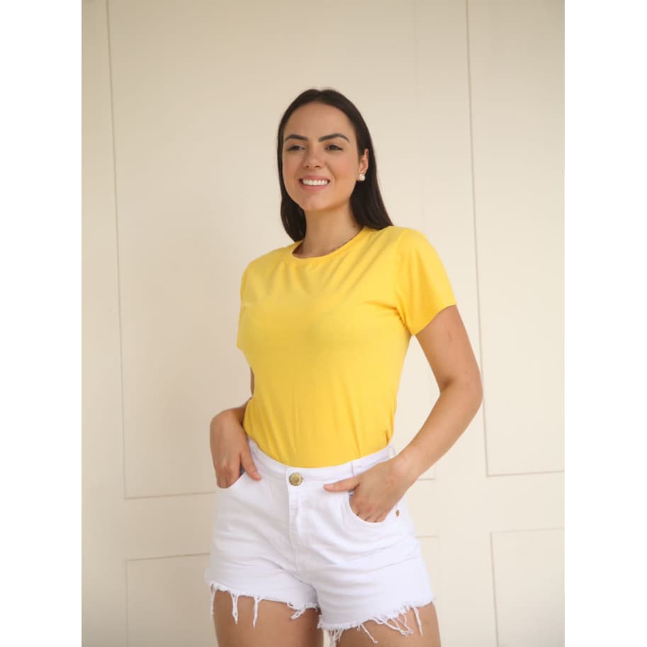 Camisetas Baby Look 100% Algodão Para Revender Menor Preço