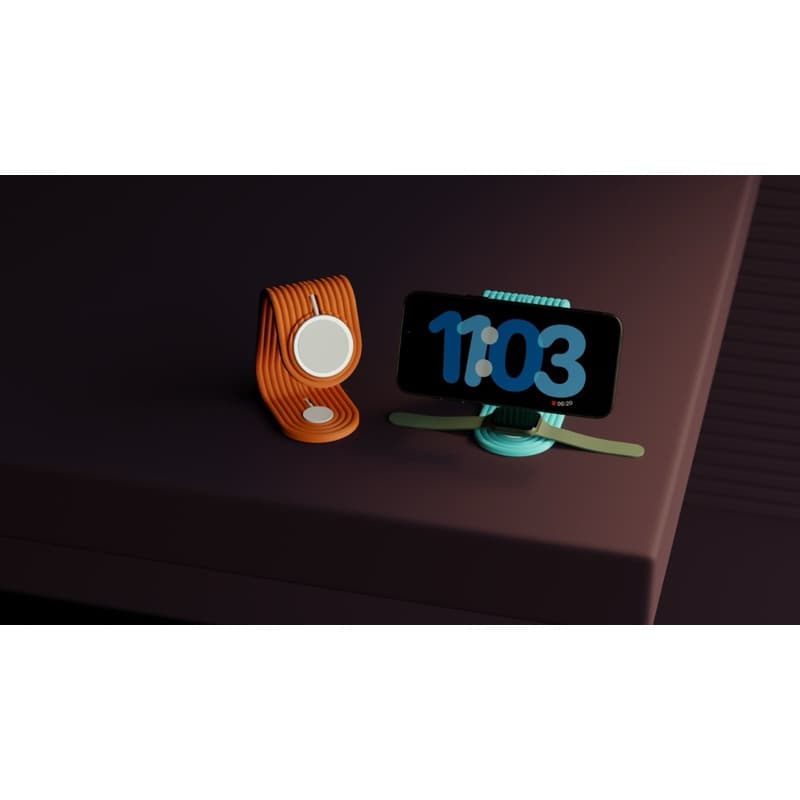 Estação/Suporte de Carregamento 2 em 1 para iPhone + Apple Watch