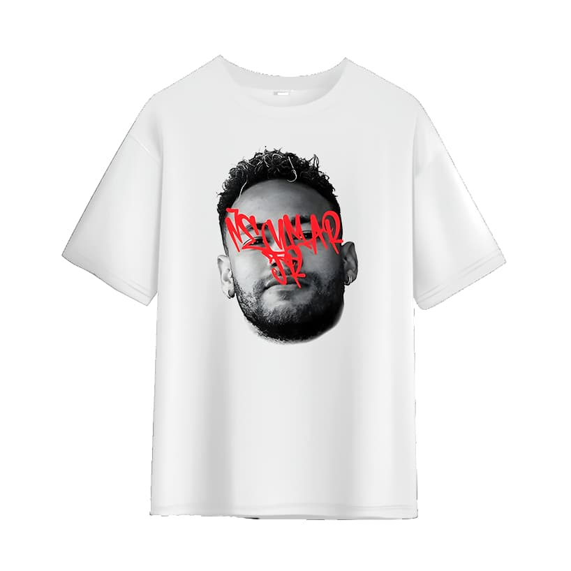 Camiseta Neymar Jr Faces StreetWear Unissex 100% Algodão - Envio Rápido