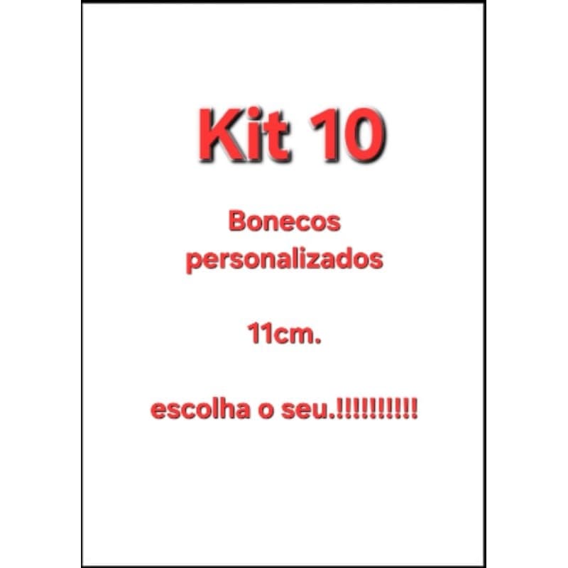 Kit com 10 Bonecos brainrot