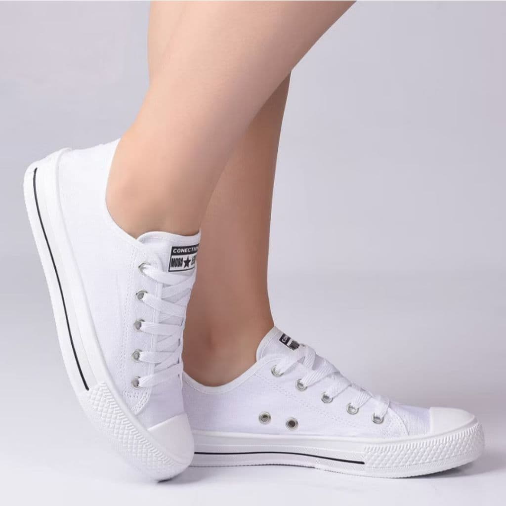 Tênis Feminino Casual Moda Leve Preto 33 ao 40 Confortavel Escola Dia a Dia Estiloso Urbano ML200