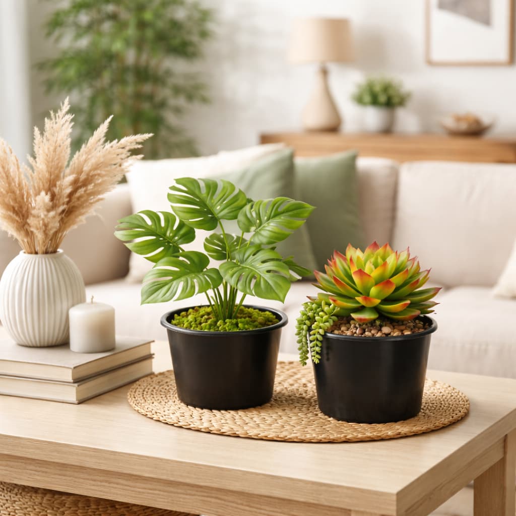 Kit 5/10/20 Vaso Plástico para Plantas e Mudas Vasinho Plástico Decorativo Cactos Ornamental Jardim