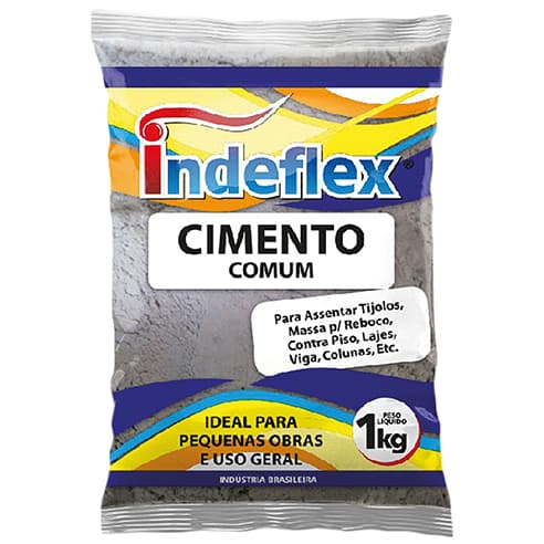 CIMENTO CINZA 1KG INDEFLEX