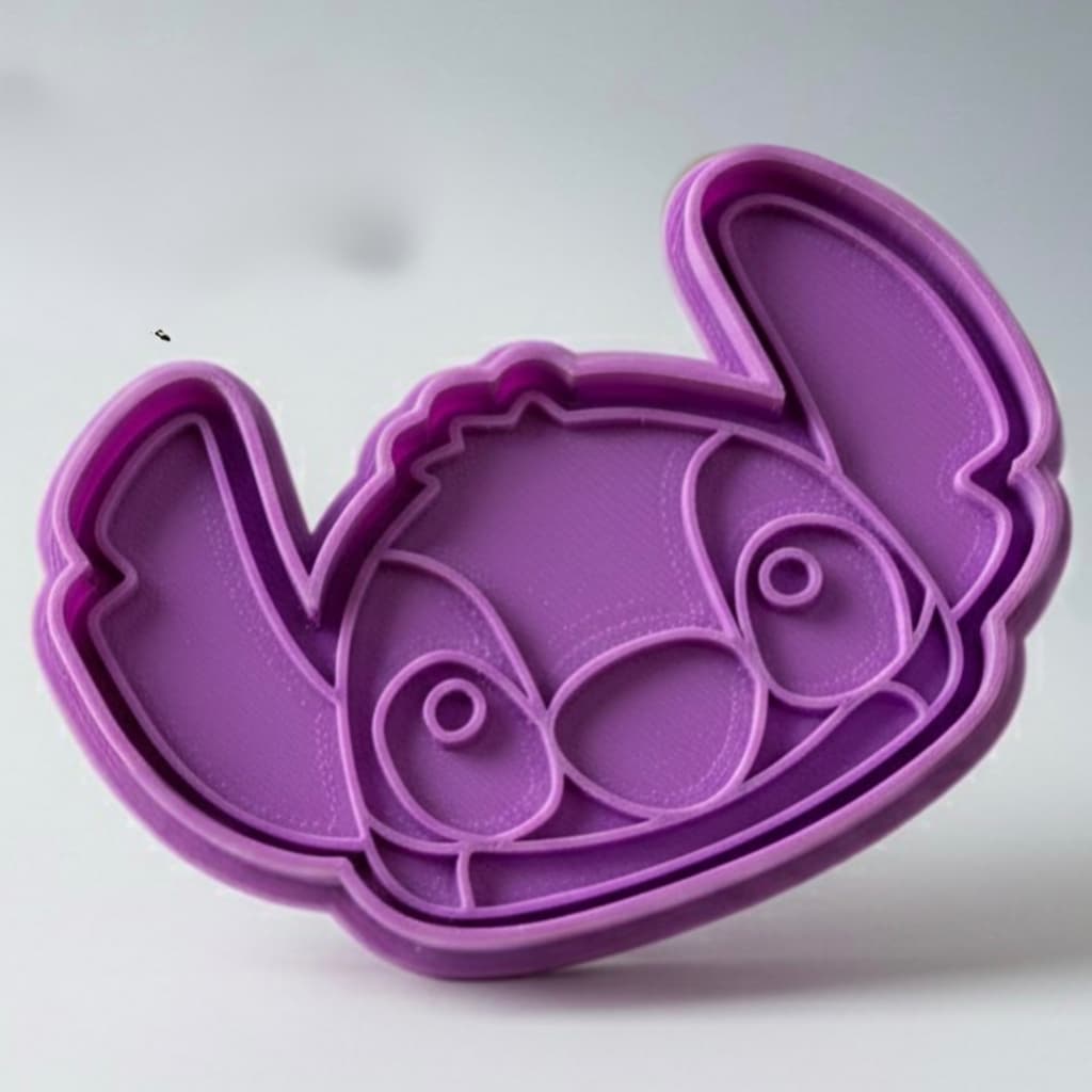 Cortador Biscoito Molde Forma Lilo & Stitch Marcador Carimbo de Massa para Pasta Americana