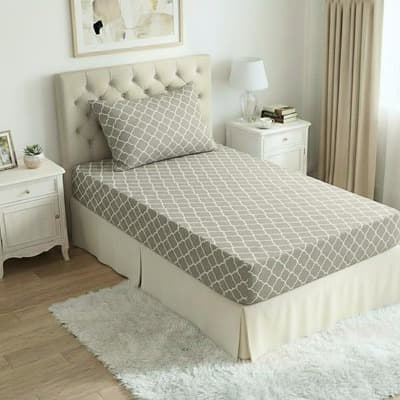 Lençol Solteiro 2 Peças Estampado Jogo de Cama Conforto Top