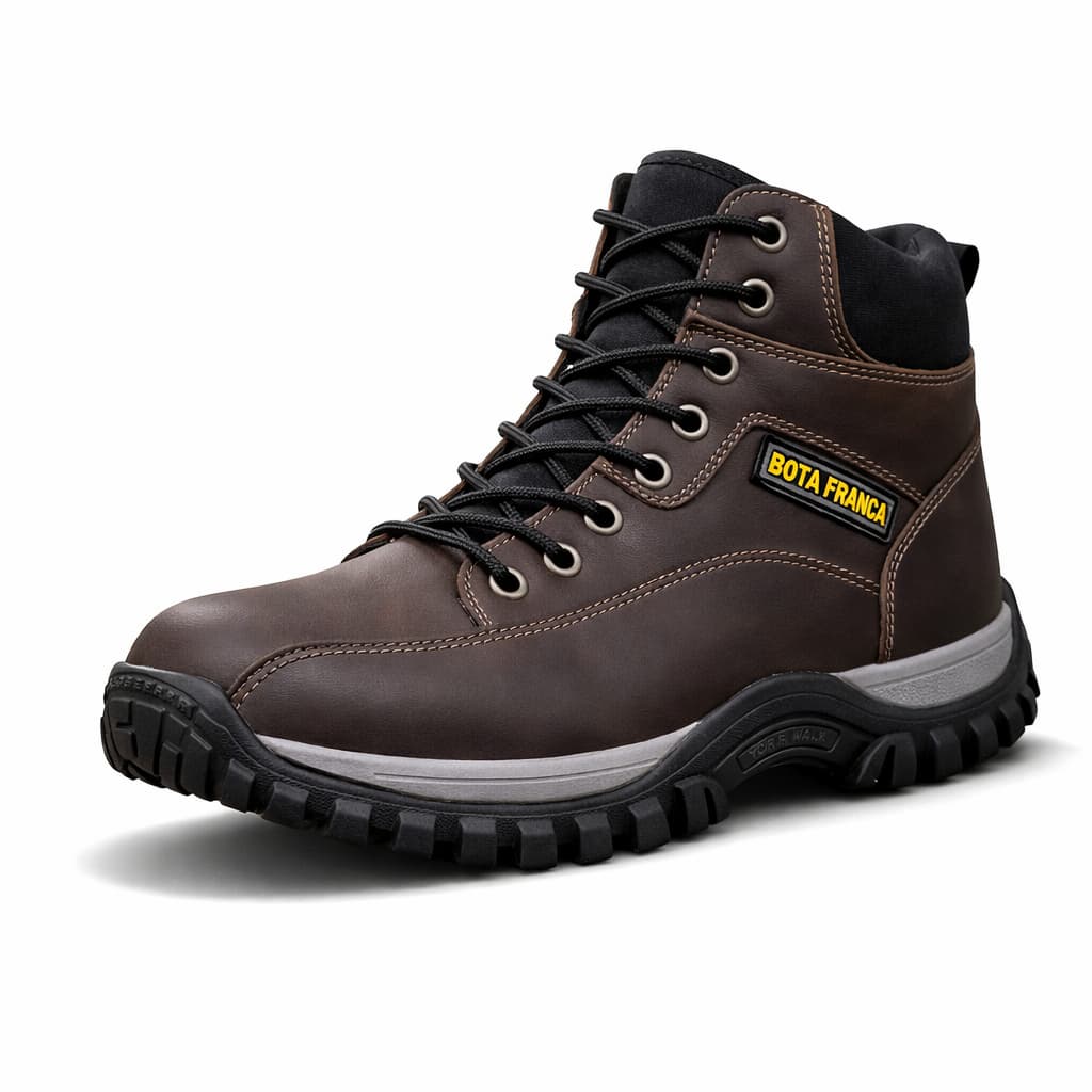 Coturno Masculino Adventure Tratorado Conforto Urbano Reforçado Uso Diário Moto Trilha