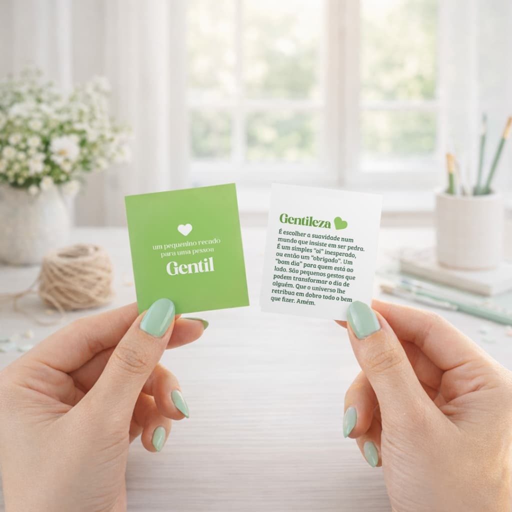 Kit 100 Mini Cartões Mensagem Cliente Frases Motivação Coloridos Delicados Escola Terapia Emoções Clínica Mimo Pedidos