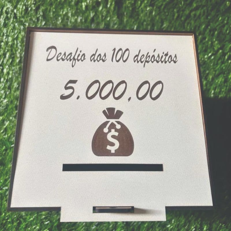 Cofre Para Guardar Dinheiro Desafio: Junte R5000