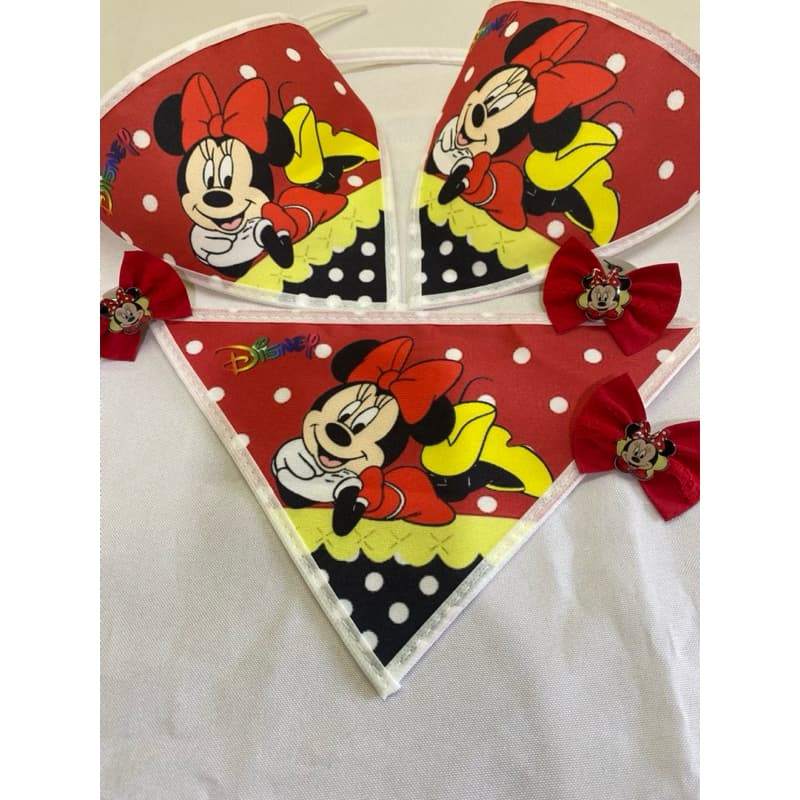 30 bandanas + 15 laços minnie  e Mickey
