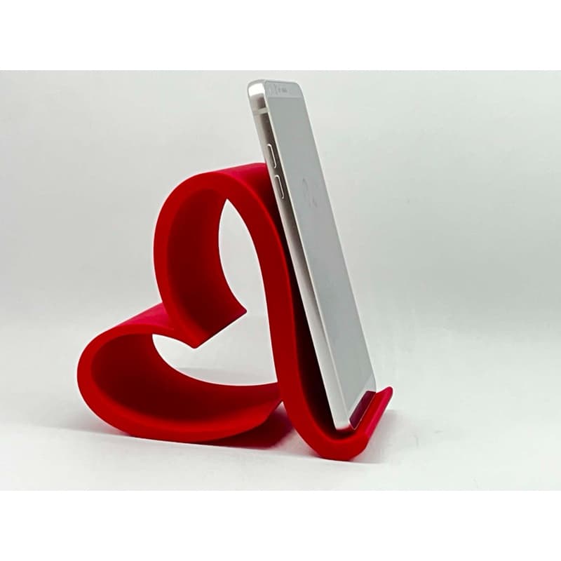 Suporte de Celular Coração – Porta Smartphone Decorativo Romântico – Base para Mesa – Presente Criativo Dia dos Namorado