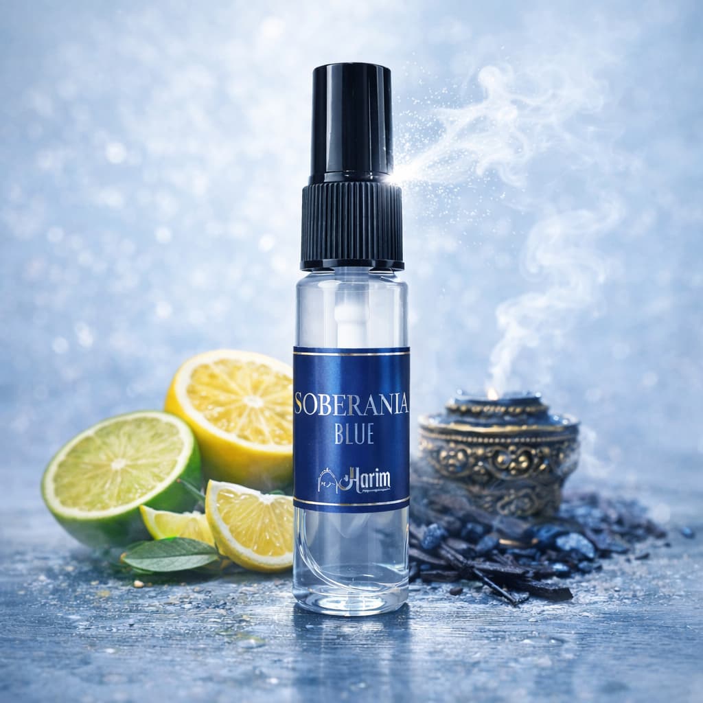 Perfume Árabe Maculino Soberania Blue Harim 15ml Alta Fixação e Projeção Eua de Parfum