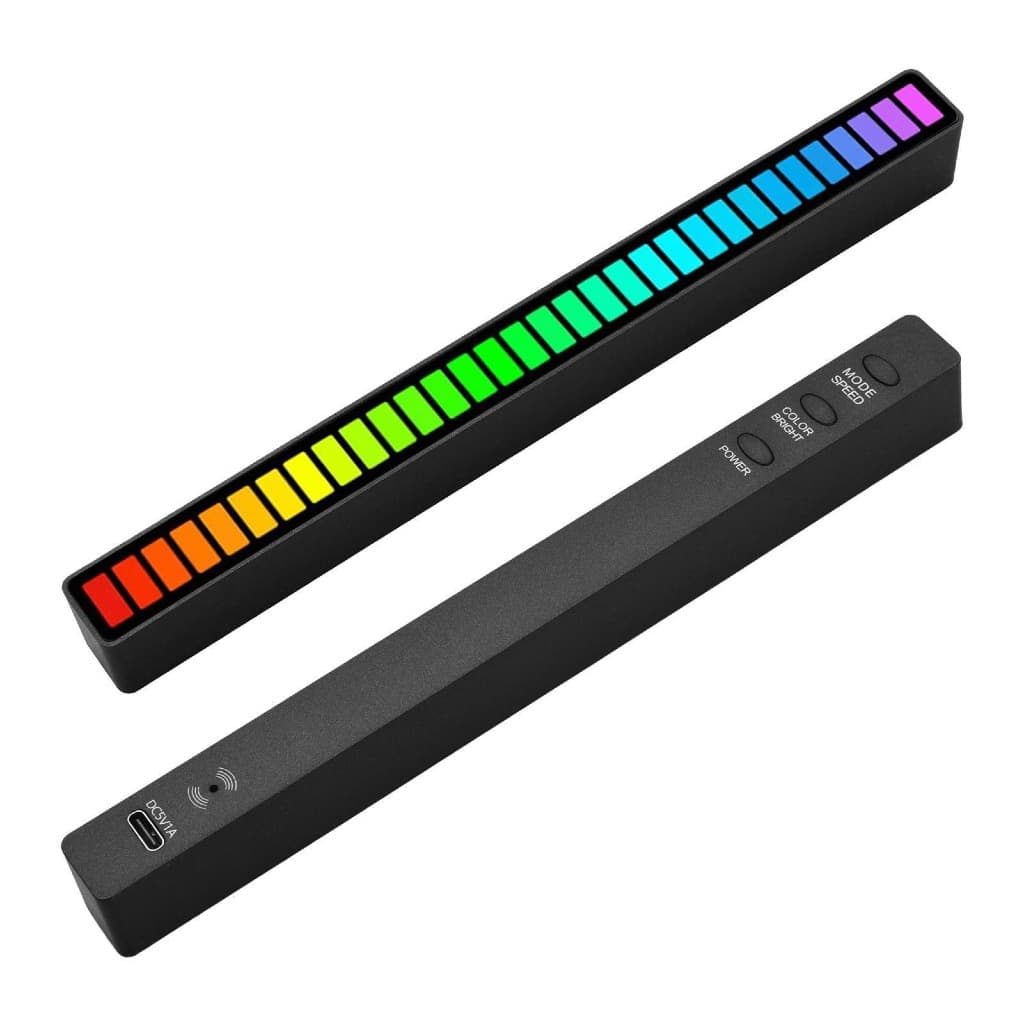 Barra de Led RGB Rítmica Recarregável Para Mesa De Computadores,Carros TOMATE