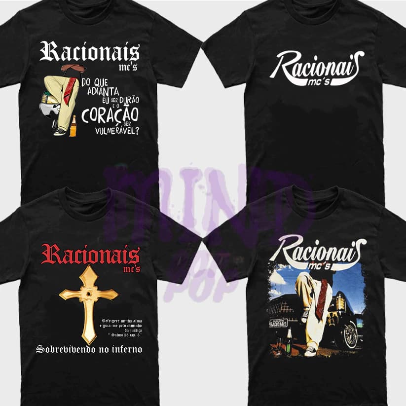 Camiseta Racionais 100% Algodão Envio Imediato
