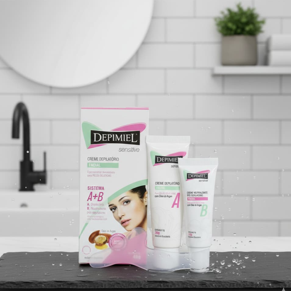 Creme Depilatório Facial Sensitive A+b Hidrata - Depimiel 45g