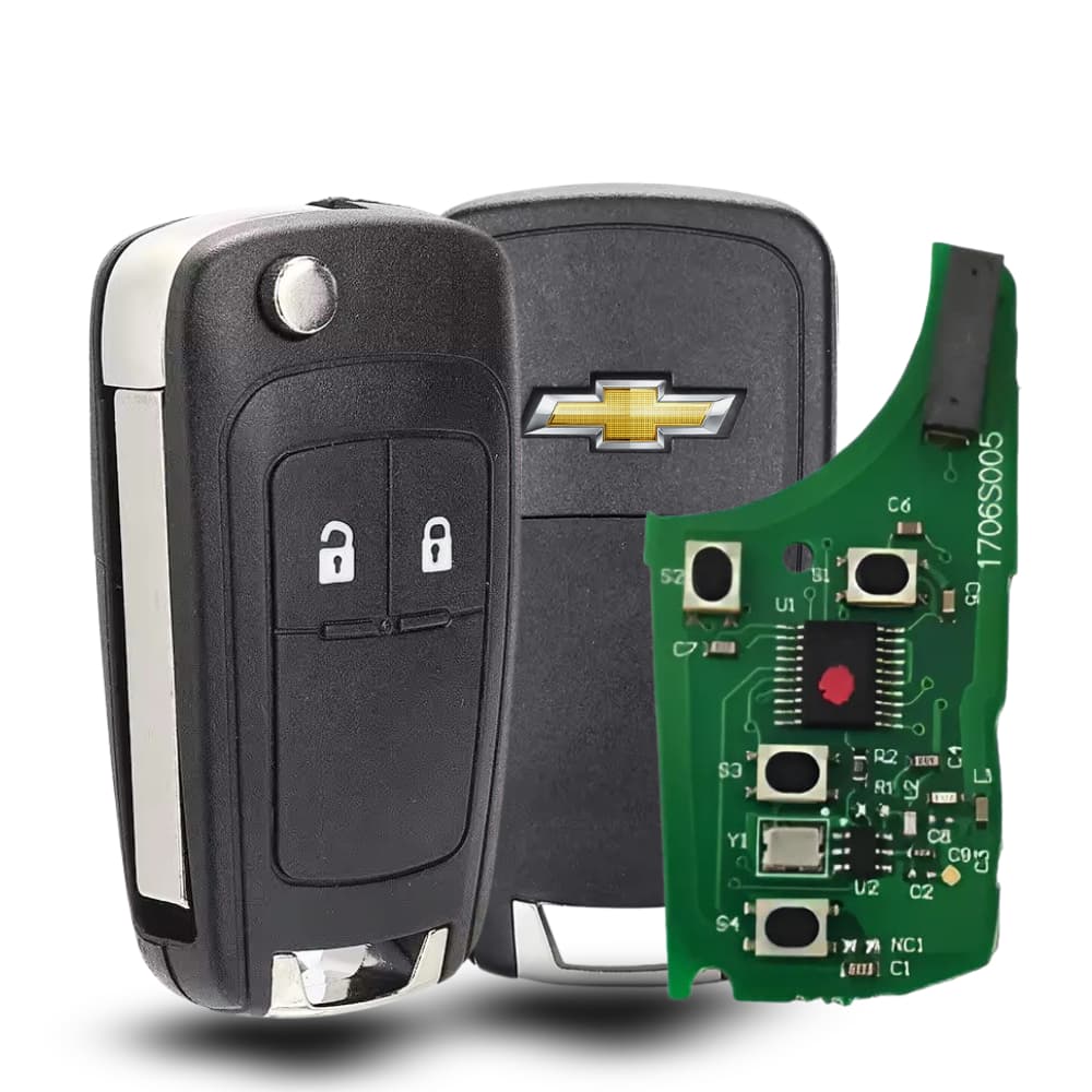Chave Canivete Gm 2 Botões Completa Onix Cobalt Prisma Agile