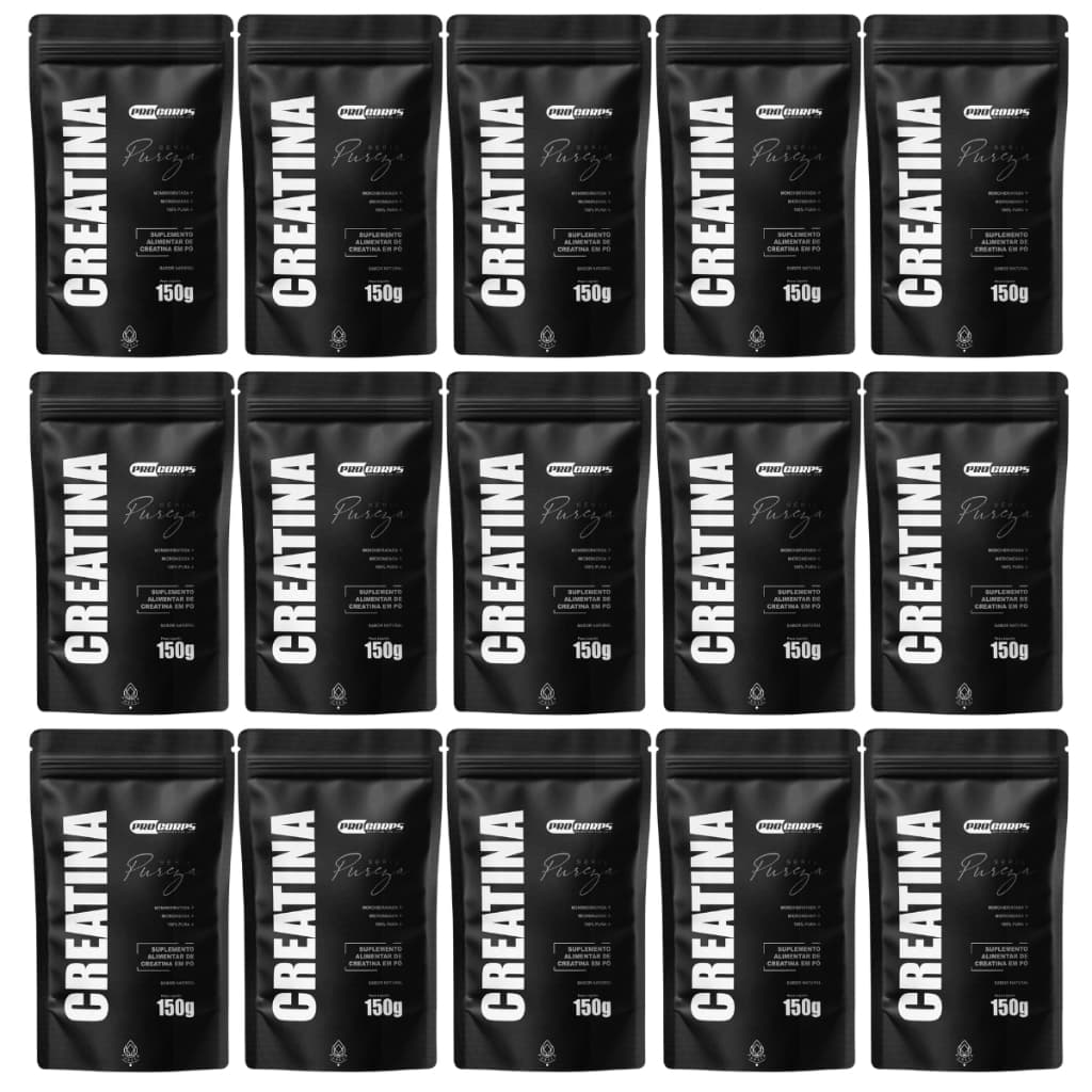 15 Creatinas pura refil 150g Aumento de Força Ganho de Massa Muscular