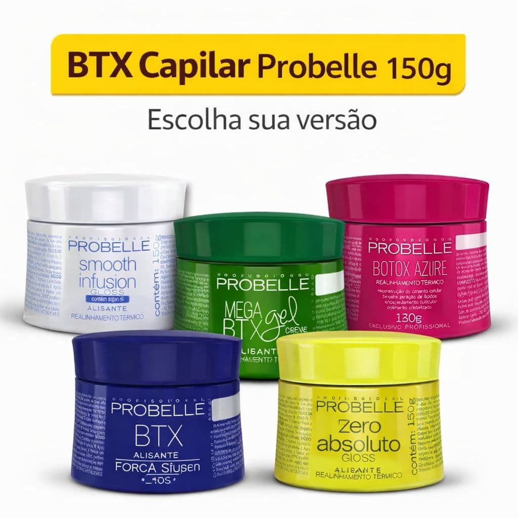 Tratamento Capilar BTX Probelle 150g DESONDULADOR ESCOLHA A SUA VERSÃO Tratamento