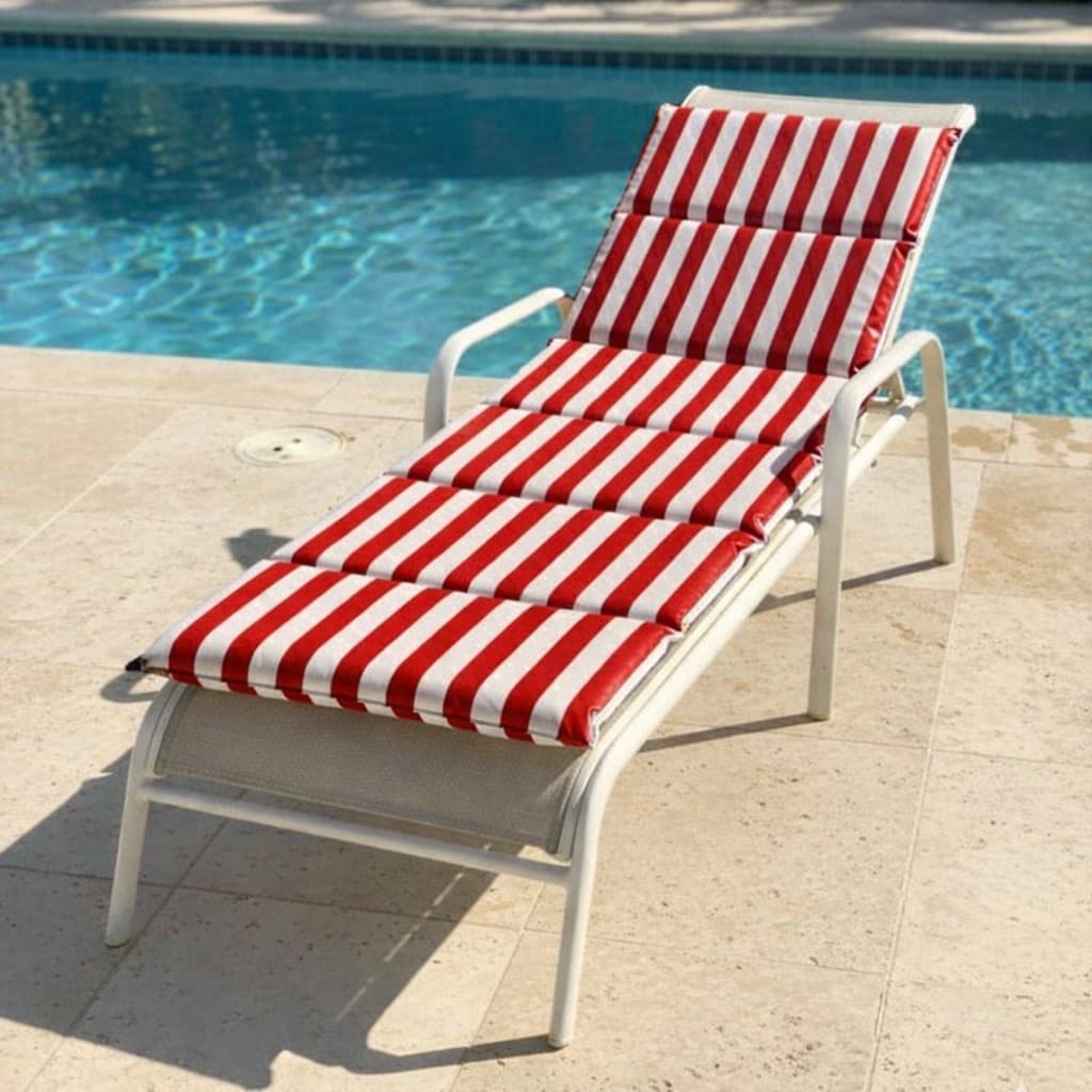 Colchonete Almofadado para Espreguiçadeira Dobrável de Piscina