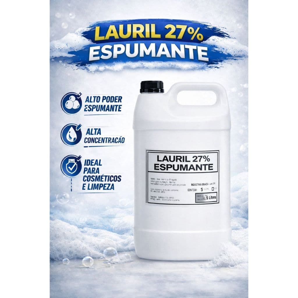 Lauril Líquido 27% Concentrado  Matéria-Prima para Sabão, Shampoo e Detergente Espumante