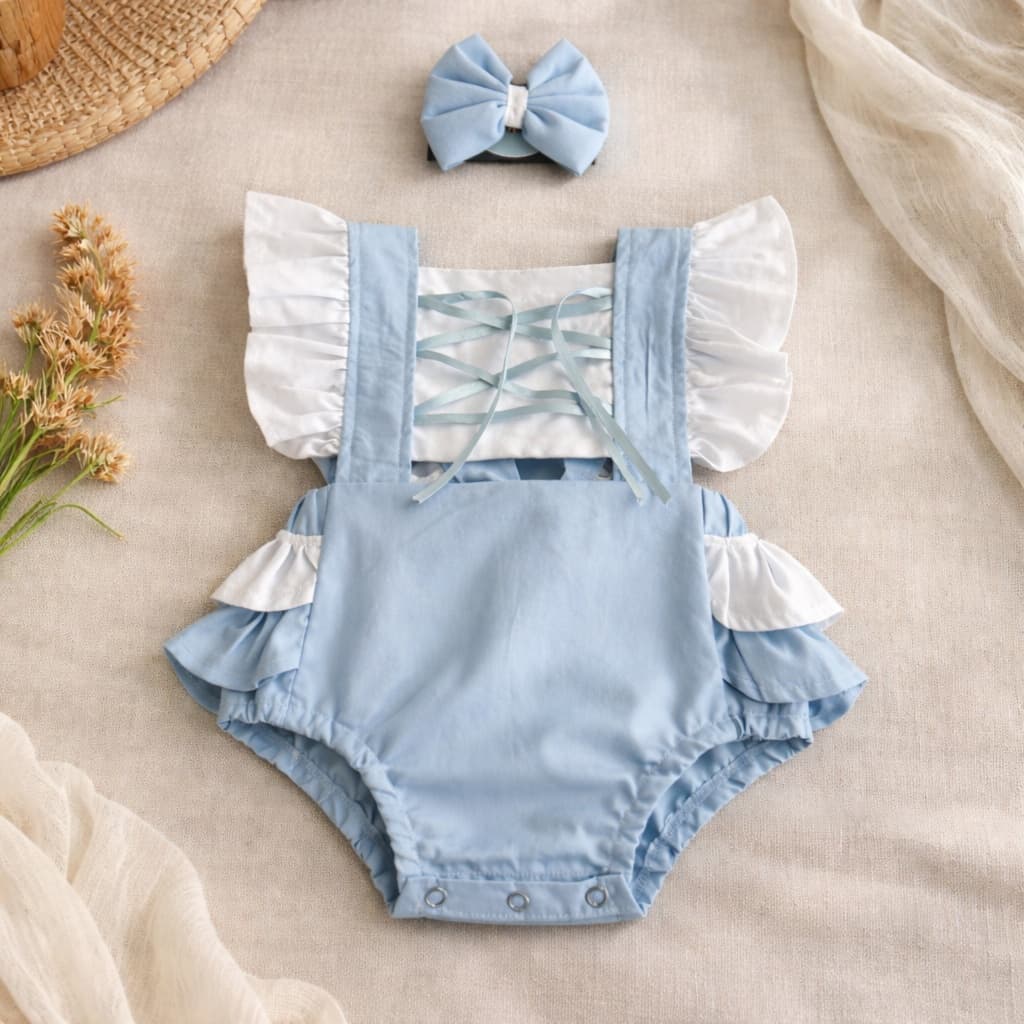 Romper Jardineira Princesa Cinderela com Laço Roupa Bebê Body Temático