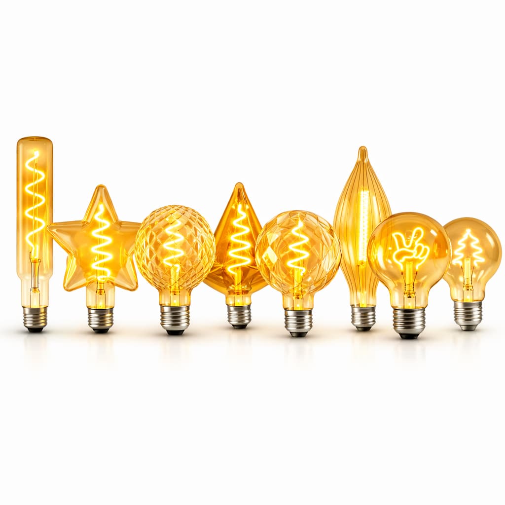 Lâmpada Filamento Vidro Âmbar Led Retrô Econômica Decorativa 4W 2200K Bivolt