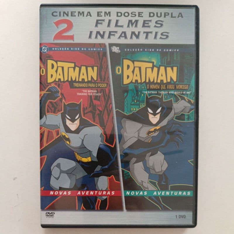 Dvd O Batman Treinando Para o Poder + O Batman O Homem que Virou Morcego - Cinema em Dose Dupla