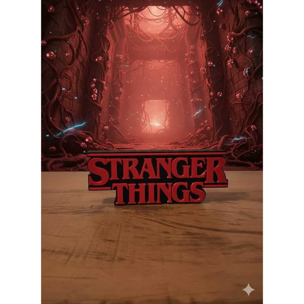 Letreiro Stranger Things - Decoração Geek Impressão 3D