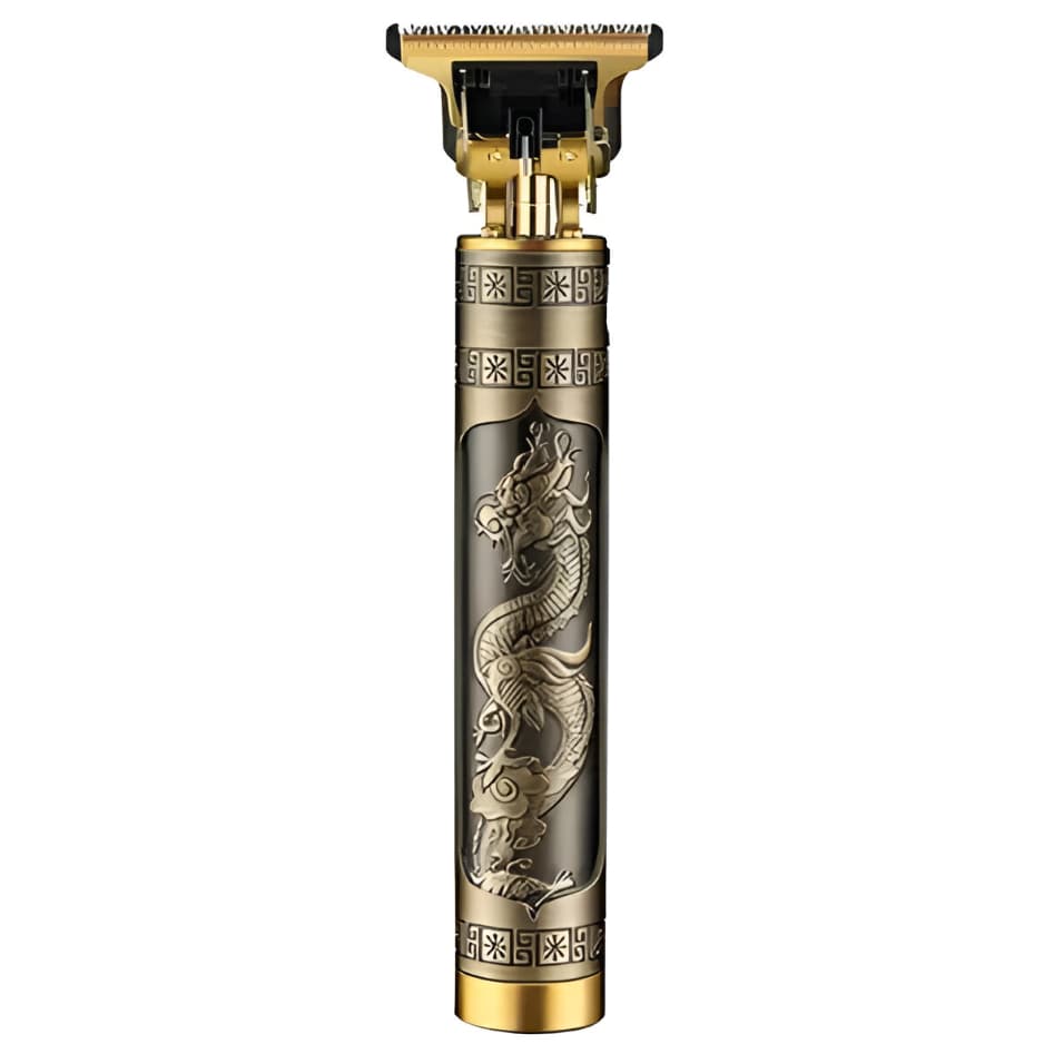 Máquina Profissional Dragão Iwoo U-1228 Acabamento Sem Fio Cabelo Barba Pezinho Lamina Ajustável