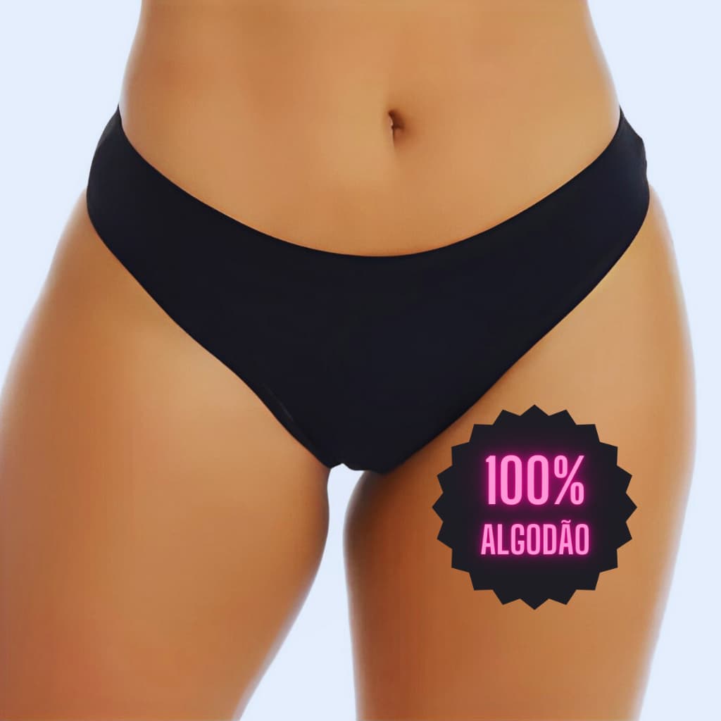 Kit 10 Calcinhas Femininas 100% Algodão Tanga Conforto Modelagem Brasileira Cintura Média Sortidas