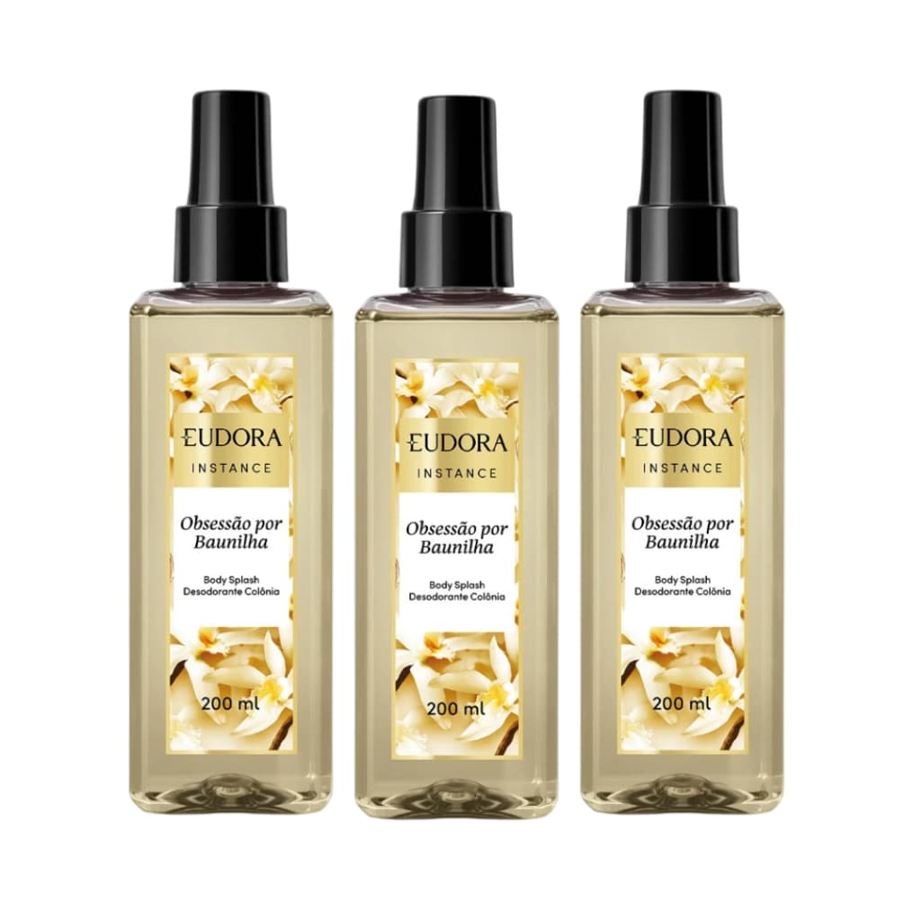 Body Splash Eudora Instance Obsessão por Baunilha 200ml