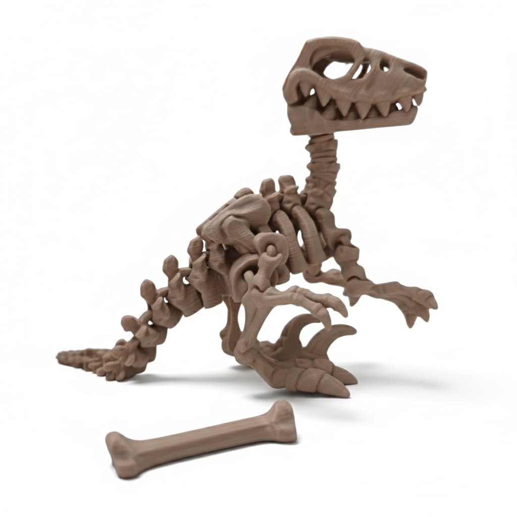 Velociraptor esqueleto de  dinossauro brinquedo articulado