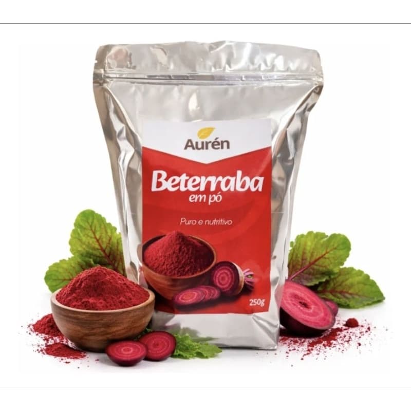 Beterraba em Pó  Natural 1kg Premium Pura Nitratos