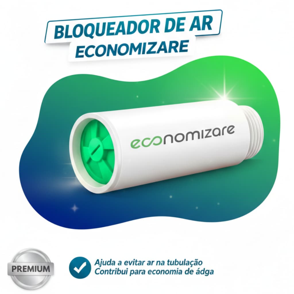 Bloqueador De Ar Redutor Conta Água  Economizare Válvula Redutora Hidrômetro